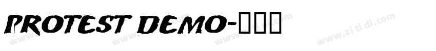 Protest Demo字体转换